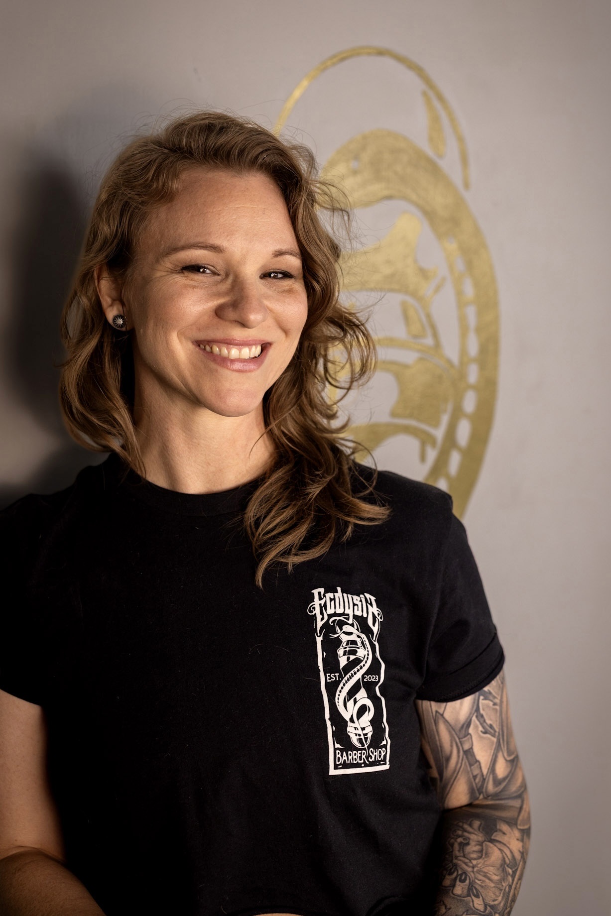 Courtney Layne, founder of Ecdysis Barbershop in Tulsa