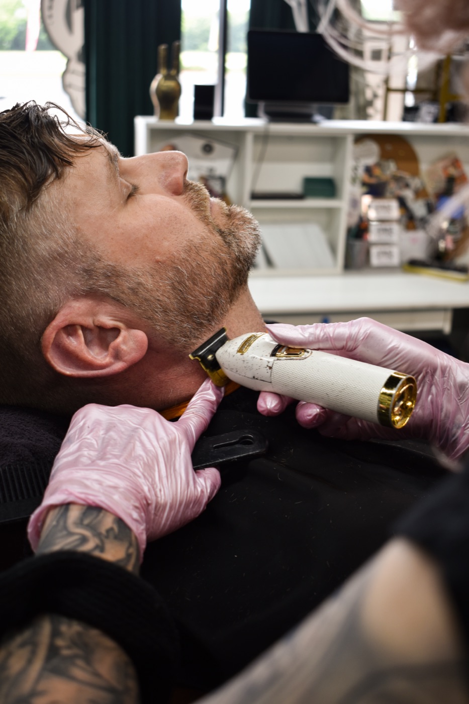 Beard trim with clippers