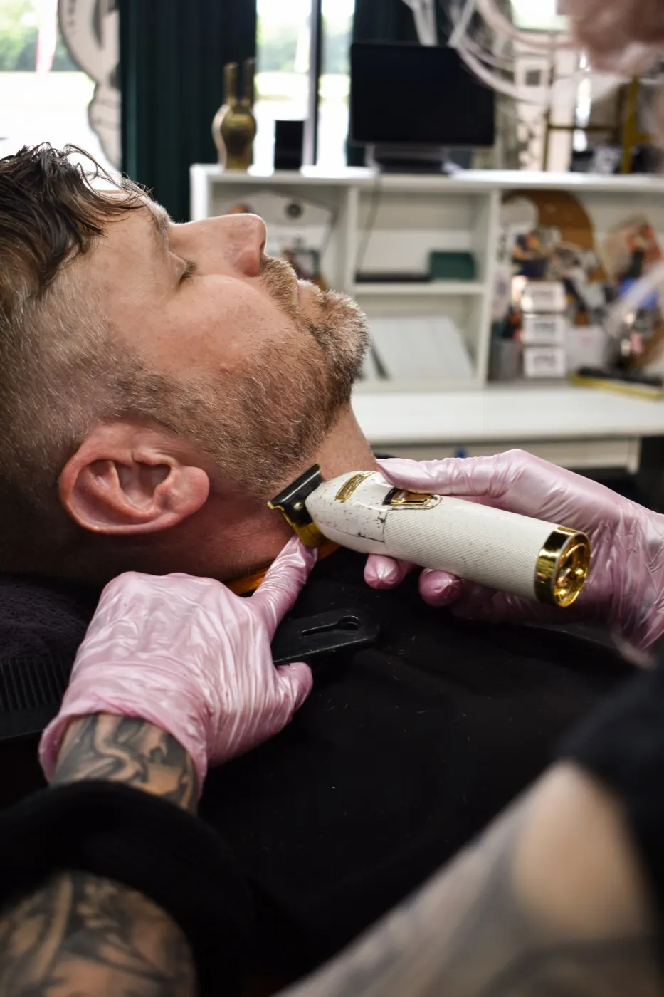 Beard trim with clippers